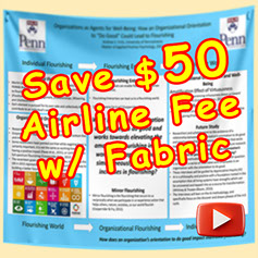 Save $50 Airline Baggage Fee with Fabric Research Poster